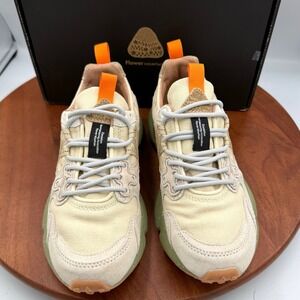 Flower Mountain Yamano 3 Uni Suede Canvas Sneakers Milk Beige FM63577 Womens 6.5